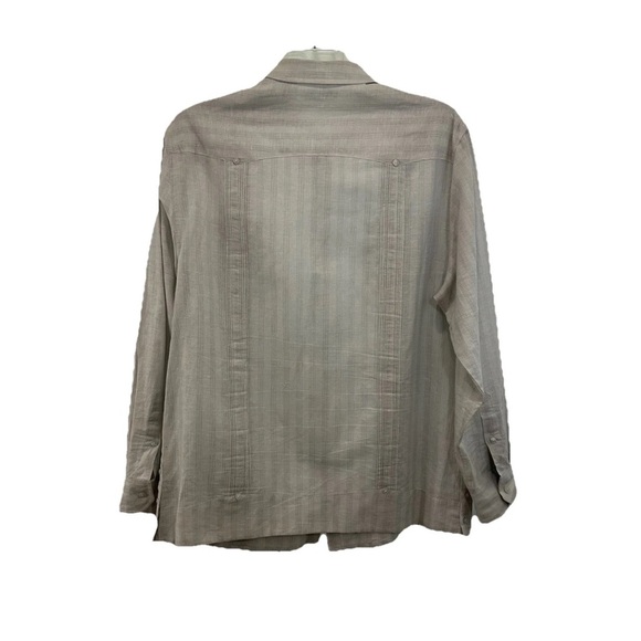 Cubavera Men's Light Tan Casual Shirt - Picture 3 of 9